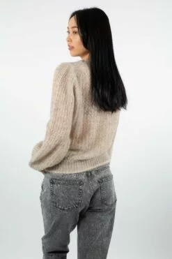 Second Female Brett Knit O-Neck - Parchment 14 Second Female Brett Knit O-Neck - Parchment -Second Female Salg 01.04 5407