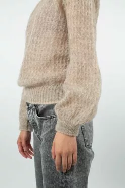 Second Female Brett Knit O-Neck - Parchment 15 Second Female Brett Knit O-Neck - Parchment -Second Female Salg 01.04 5408