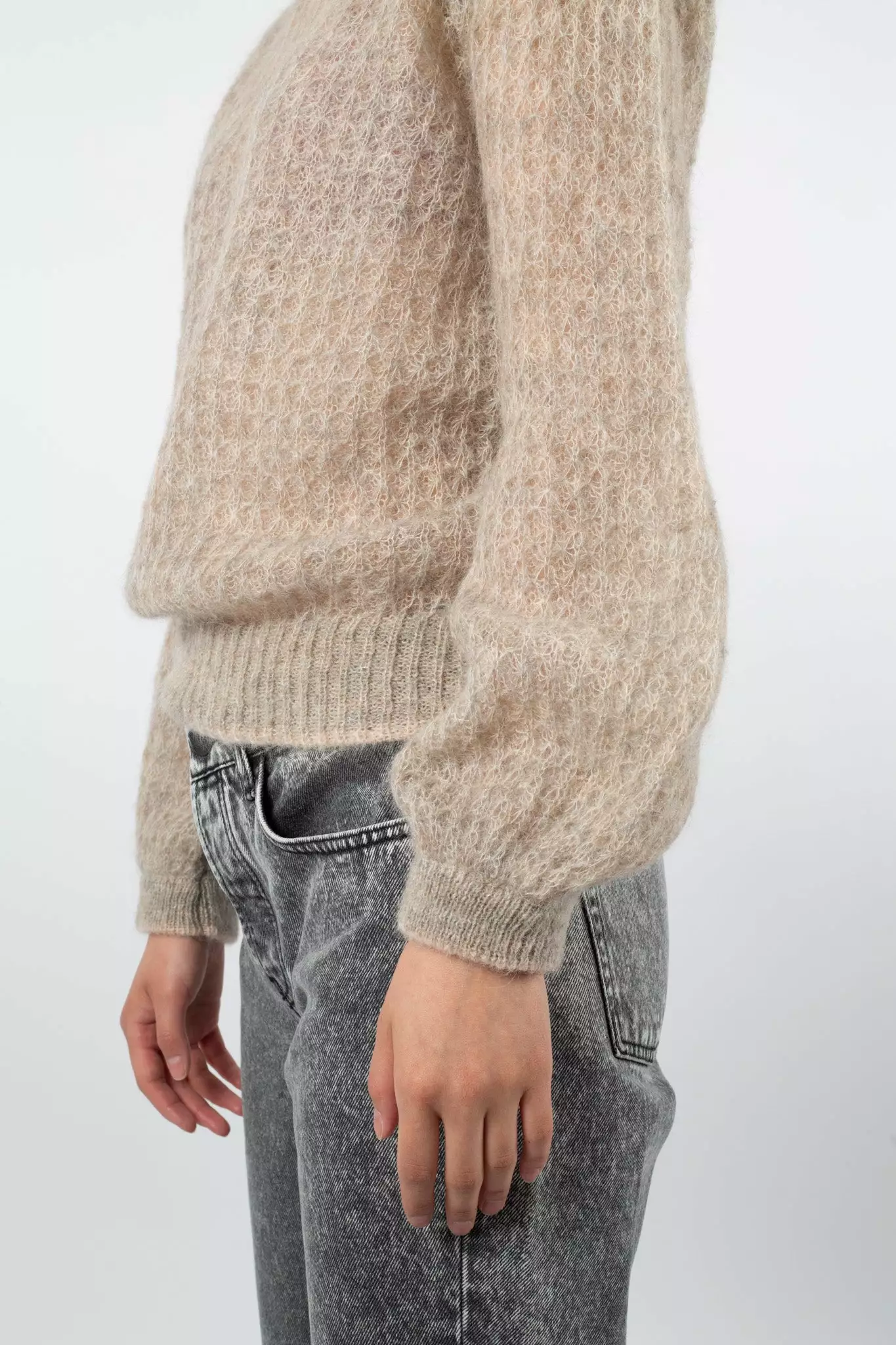 Second Female Brett Knit O-Neck - Parchment 8 Second Female Brett Knit O-Neck - Parchment - Bilde 8