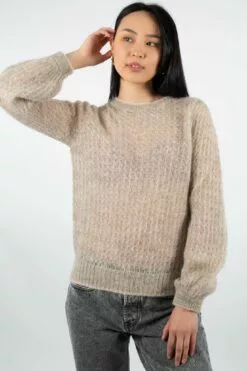 Second Female Brett Knit O-Neck - Parchment 10 Second Female Brett Knit O-Neck - Parchment -Second Female Salg 01.04 5412