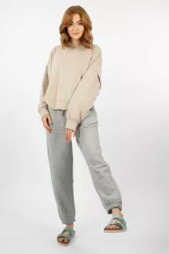Second Female Carmella Sweat Pants - Light Grey Melange -Second Female Salg 19.02 2376