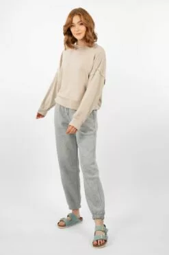 Second Female Carmella Sweat Pants - Light Grey Melange -Second Female Salg 19.02 2381 33680418 b9ae 4de8 9d8f 6ed0281f2ed2