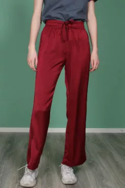 Second Female Yva Trousers - Cabernet -Second Female Salg 1JXfZdhuSuyHqJMPSfnJ IMG 9541