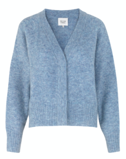 Second Female Brook Knit Boxy Cardigan - Blue Bonnet