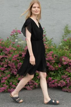 Second Female Mounce Wrap Dress - Black -Second Female Salg 1hxW88izSbW8Th7k7lcQ IMG 5006