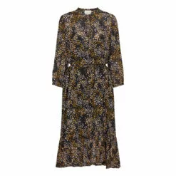 Second Female Peach Midi Dress - Black