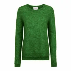 Second Female Brook Knit New O-Neck - Medium Green