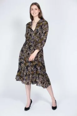 Second Female Peach Midi Dress - Black -Second Female Salg 2bPDvEMSJidYeUDgjcT4 IMG 0732