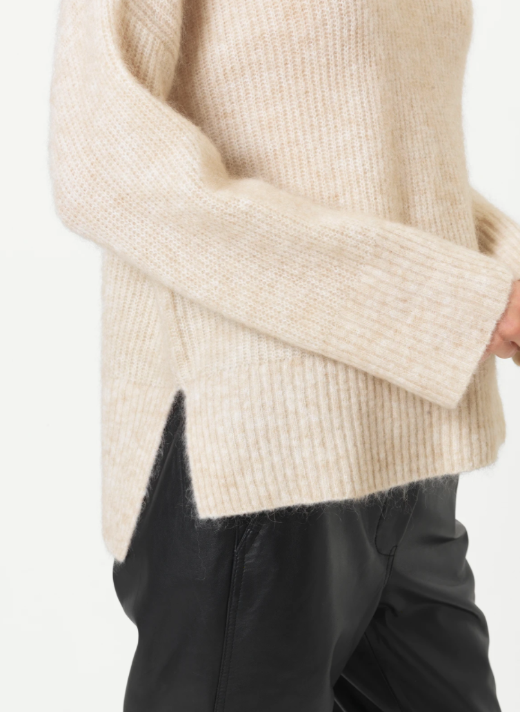 Second Female Koorb Knit O-Neck - Marzipan 3 Second Female Koorb Knit O-Neck - Marzipan - Bilde 3