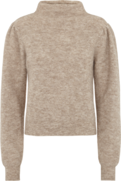 Second Female Alli Knit T-Neck - Hazelnut