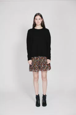 Second Female Brook Knit Raw O-neck - Black -Second Female Salg 3gNBF0Q3uvkqlhNZfn2g Photo 23 09 2018 16 32 23