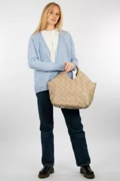 Second Female Brook Knit New Short Cardigan - Brunnera Blue -Second Female Salg 4656573f 3bbf 4172 9610 ae5fcc58d734