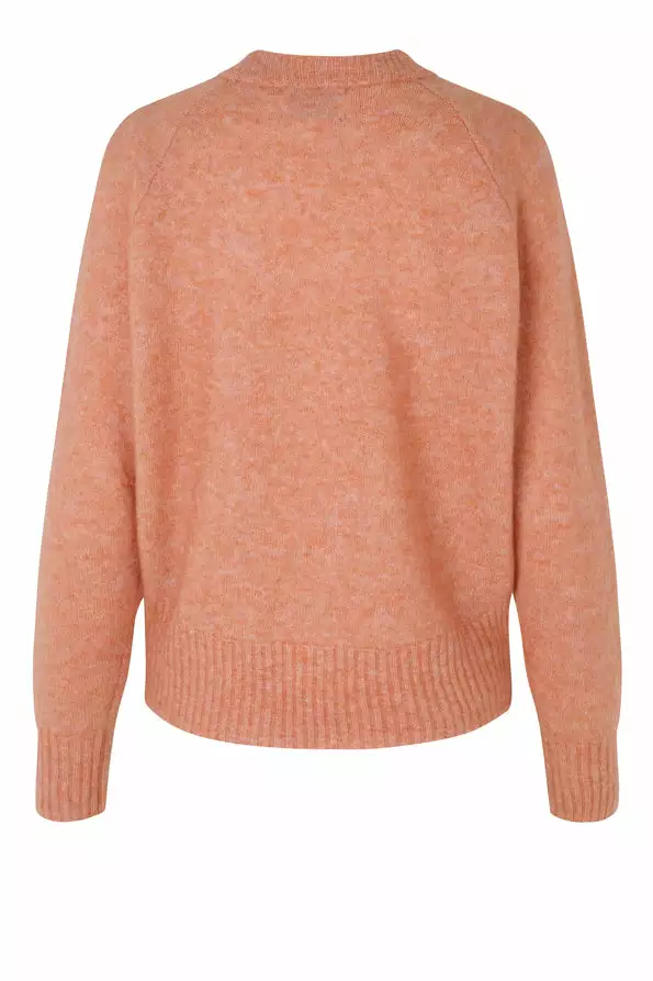 Second Female Brook Knit Boxy Cardigan - Light Mahagony 6 Second Female Brook Knit Boxy Cardigan - Light Mahagony - Bilde 6