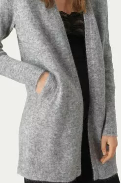 Second Female Brook Knit Cape - Grey Melange -Second Female Salg 52508 7002 16 1195x1800 7bd840d6 b6a1 4893 b5db 067563c4a20c