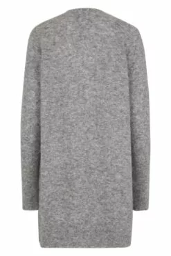 Second Female Brook Knit Cape - Grey Melange -Second Female Salg 52508 7002 2