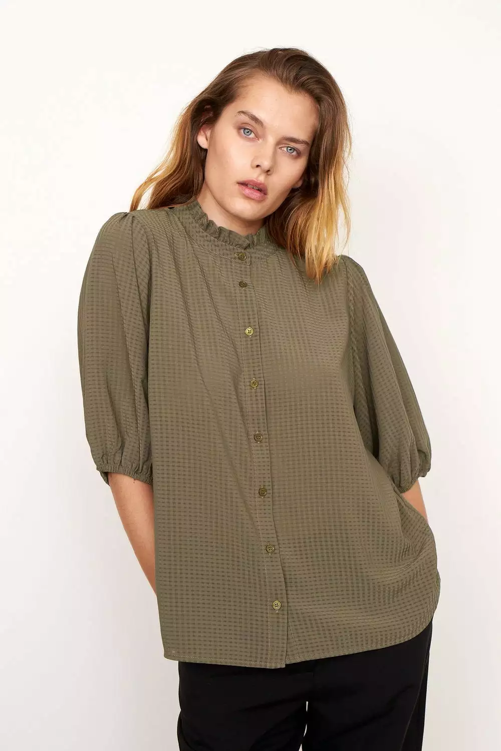 Second Female Tara SS Shirt - Stone Green 2 Second Female Tara SS Shirt - Stone Green - Bilde 2