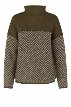 Second Female Herrin Knit T-Neck - Dessert Palm