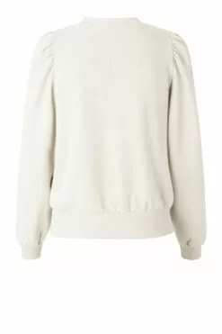 Second Female Carmella Sweat - Whisper White -Second Female Salg 53854 6076 CARMELLA SWEAT WHISPER WHITE 2