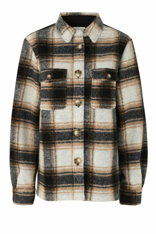 Second Female Amber Shirt Jacket - Caviar -Second Female Salg 53903 8003 Amber Shirt Jacket Caviar