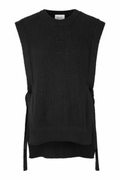 Second Female Aventurine Knit Vest - Black