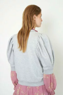 Second Female Dawni Sweat Tee - Grey Melange -Second Female Salg 54306 7002 16 1000x 03bb3811 75dc 4b56 adc6 e4d0cc0a7829