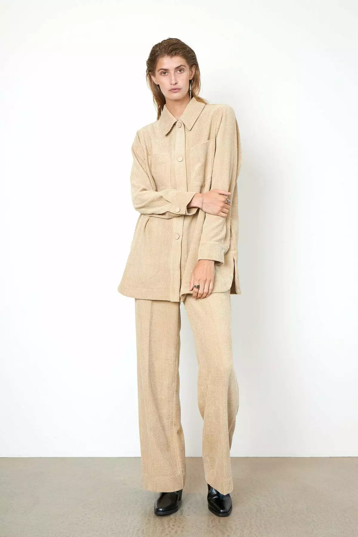 Second Female Boyas Classic Trousers - Humus 3 Second Female Boyas Classic Trousers - Humus - Bilde 3
