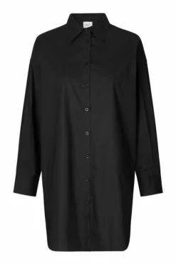Second Female Larkin Oversized Shirt - Black