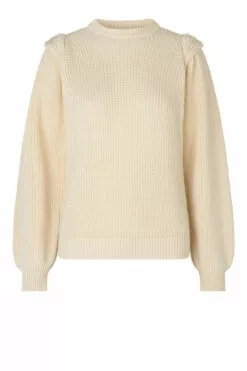 Second Female Amalia Knit O-Neck - Brazilian Sand