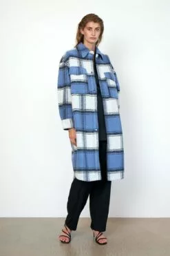 Second Female Ethel Coat - Blue Bonnet -Second Female Salg 54415 5068 14 1200x e116aa72 8e4c 4c3e 88b0 ca38d12e0e54