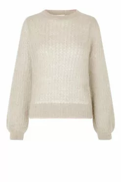 Second Female Brett Knit O-Neck - Parchment