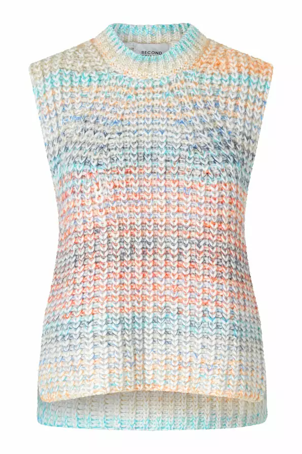 Second Female Elsa Knit Vest - Brunnera Blue 1 Second Female Elsa Knit Vest - Brunnera Blue