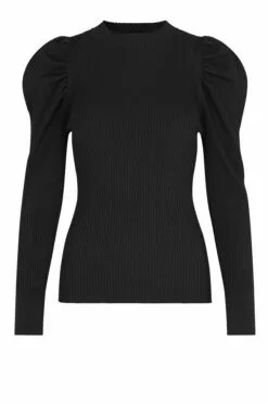 Second Female Canillu Knit O-Neck - Black