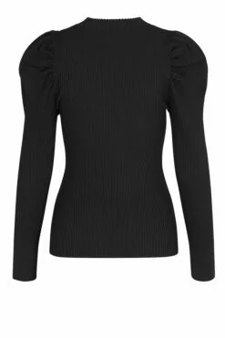 Second Female Canillu Knit O-Neck - Black -Second Female Salg 54884 8001 CANILLU KNIT O NECK BLACK 2