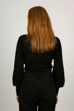 Second Female Rosie Knit T-Neck - Black -Second Female Salg 54889 8001 mod RosieKnitT Neck Black 4