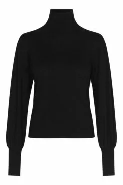 Second Female Rosie Knit T-Neck - Black