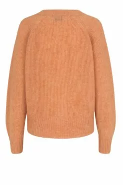 Second Female Brooky Knit Boxy Cardigan - Toasted Nut -Second Female Salg 54932 6036 BROOKY KNIT BOXY CARDIGAN TOASTED NUT 2