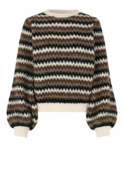 Second Female Yolanda Knit O-Neck - Black