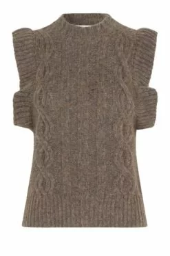 Second Female Gunhild Knit Vest - Dessert Palm
