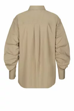 Second Female Phoebe Detail Shirt - Chinchilla -Second Female Salg 55097 6004 PHOEBE DETAIL SHIRT CHINCHILLA 2