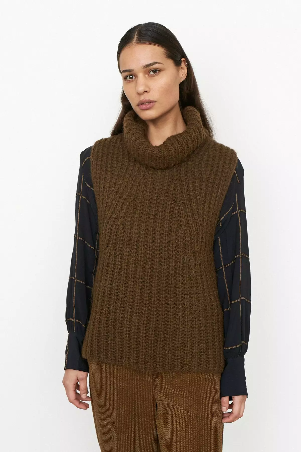 Second Female Ivoray Knit Vest - Dessert Palm 2 Second Female Ivoray Knit Vest - Dessert Palm - Bilde 2