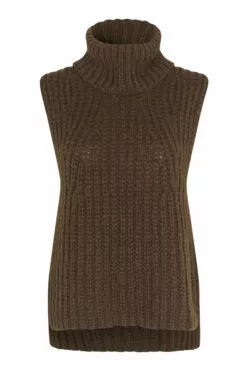 Second Female Ivoray Knit Vest - Dessert Palm