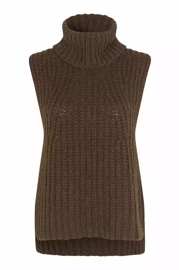 Second Female Ivoray Knit Vest - Dessert Palm 1 Second Female Ivoray Knit Vest - Dessert Palm