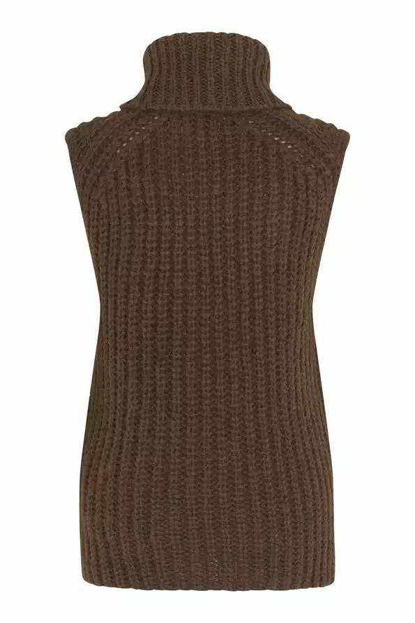 Second Female Ivoray Knit Vest - Dessert Palm 7 Second Female Ivoray Knit Vest - Dessert Palm - Bilde 7