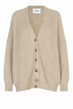 Second Female Grethe Knit Cardigan - Parchment