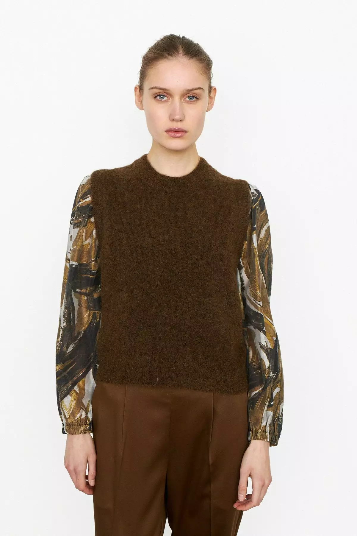 Second Female Brook Knit Vest - Dessert Palm 2 Second Female Brook Knit Vest - Dessert Palm - Bilde 2