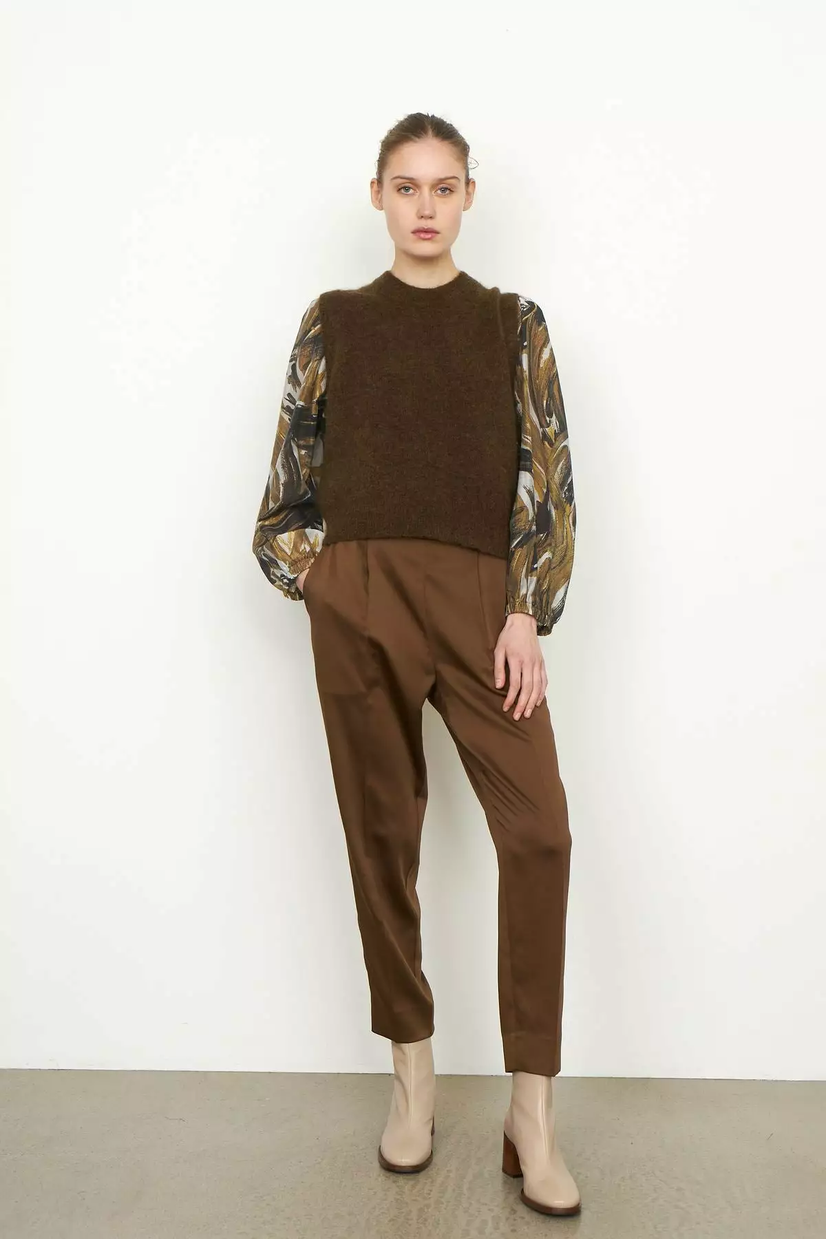 Second Female Brook Knit Vest - Dessert Palm 3 Second Female Brook Knit Vest - Dessert Palm - Bilde 3