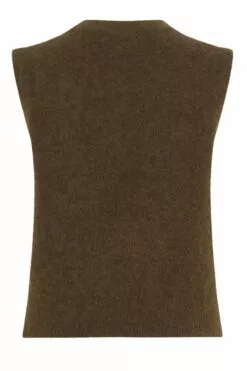 Second Female Brook Knit Vest - Dessert Palm 9 Second Female Brook Knit Vest - Dessert Palm -Second Female Salg 55171 6043 BROOK KNIT VEST DESSERT PALM 2