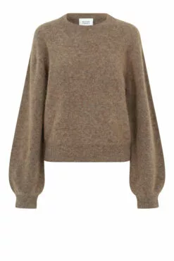 Second Female Brook Knit Reverse Drop Shoulder - Desert Taupe