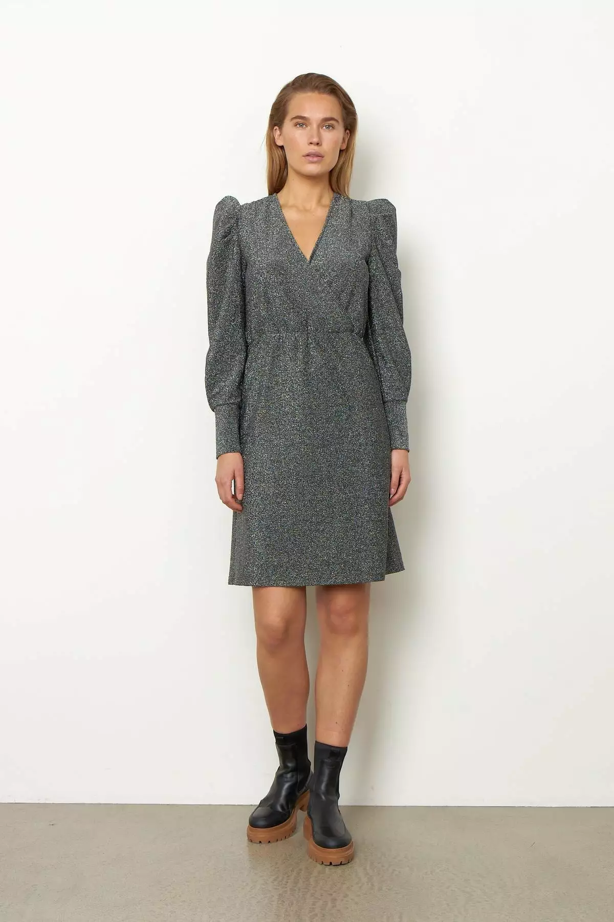 Second Female Zoelina Dress - Silver 2 Second Female Zoelina Dress - Silver - Bilde 2