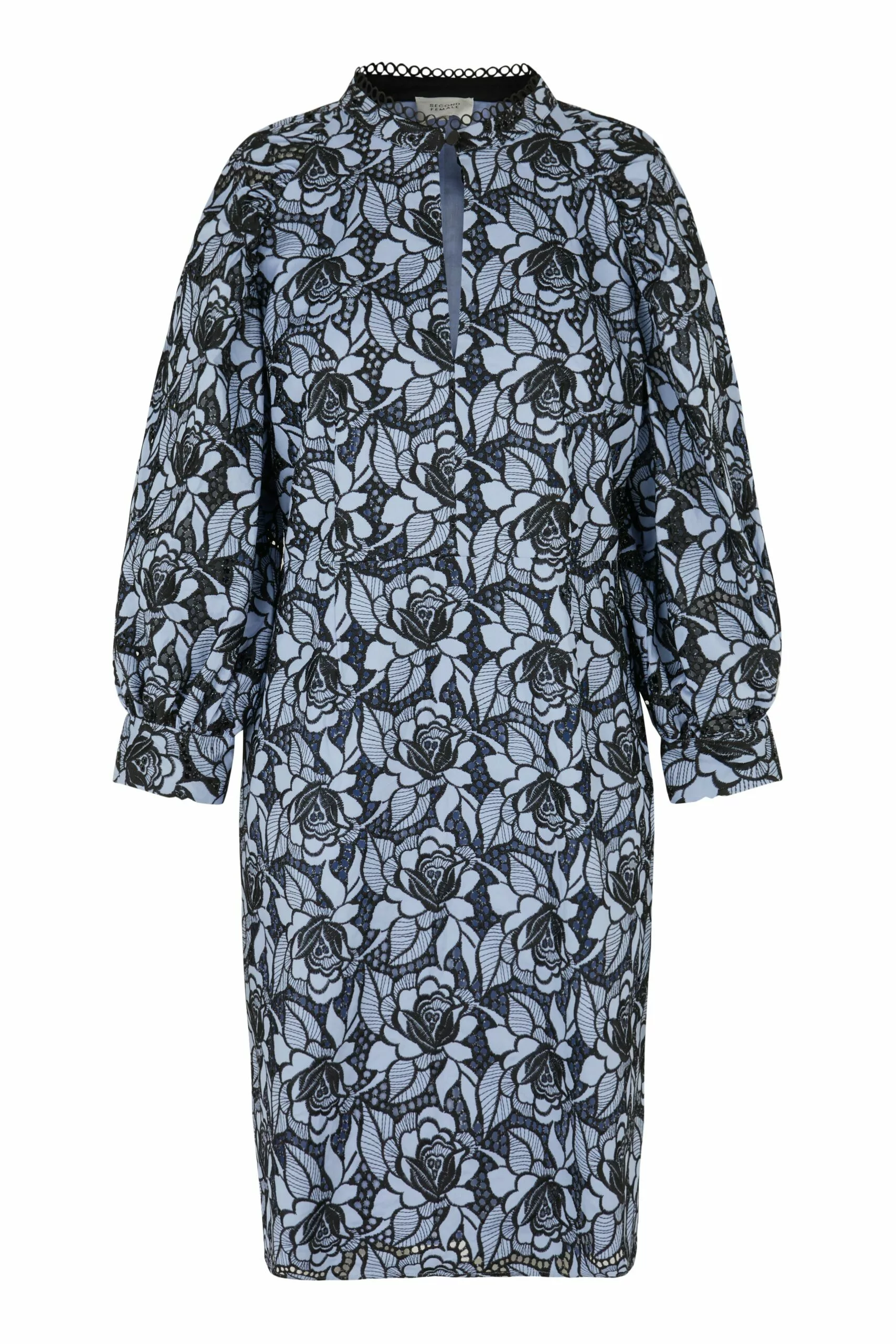 Second Female Nigella Mini Dress - Brunnera Blue 1 Second Female Nigella Mini Dress - Brunnera Blue